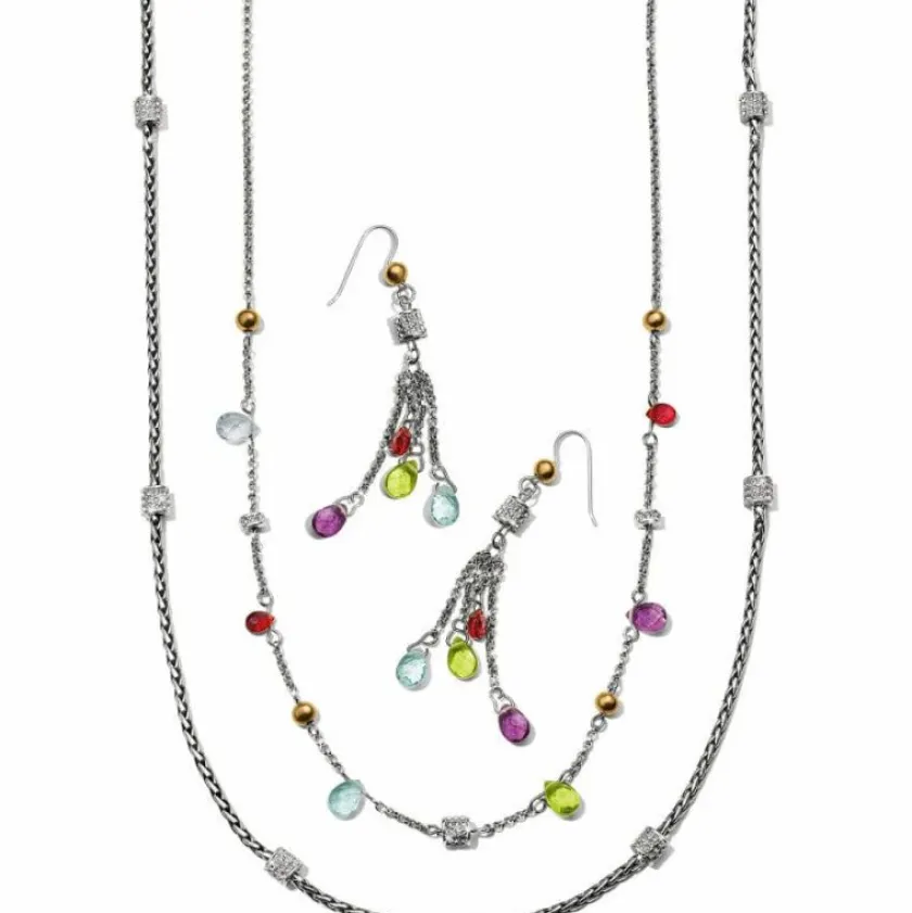 Brighton Meridian Aurora French Wire Earrings Silver-Multi Discount