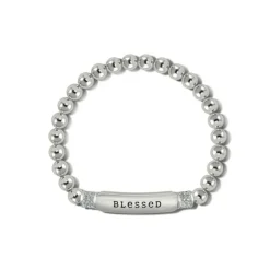 Brighton Meridian Blessed Petite Stretch Bracelet Silver Clearance