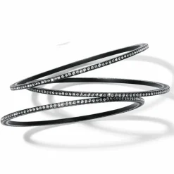 Brighton Meridian Eclipse Thin Bangle Black Sale