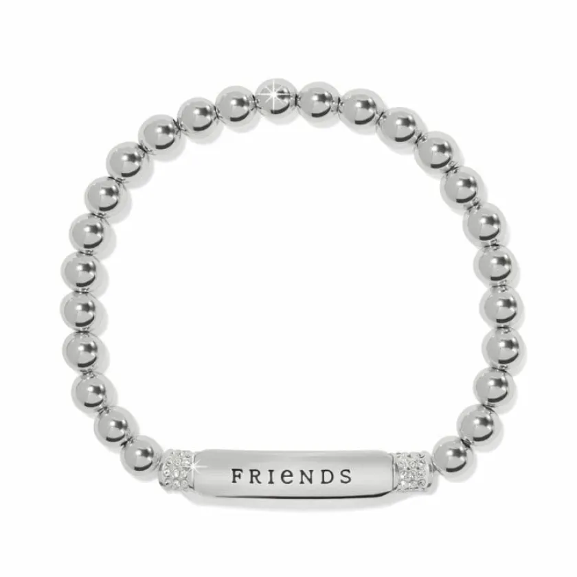 Brighton Meridian Friends Petite Stretch Bracelet Silver Clearance