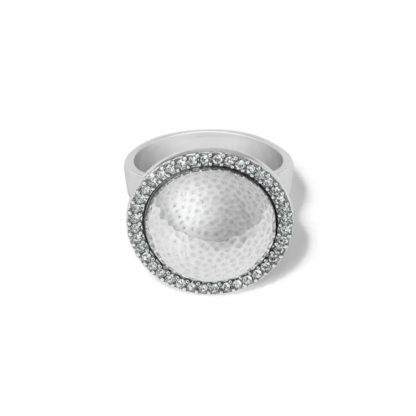 Brighton Meridian Geo Dew Domed Ring Silver Discount