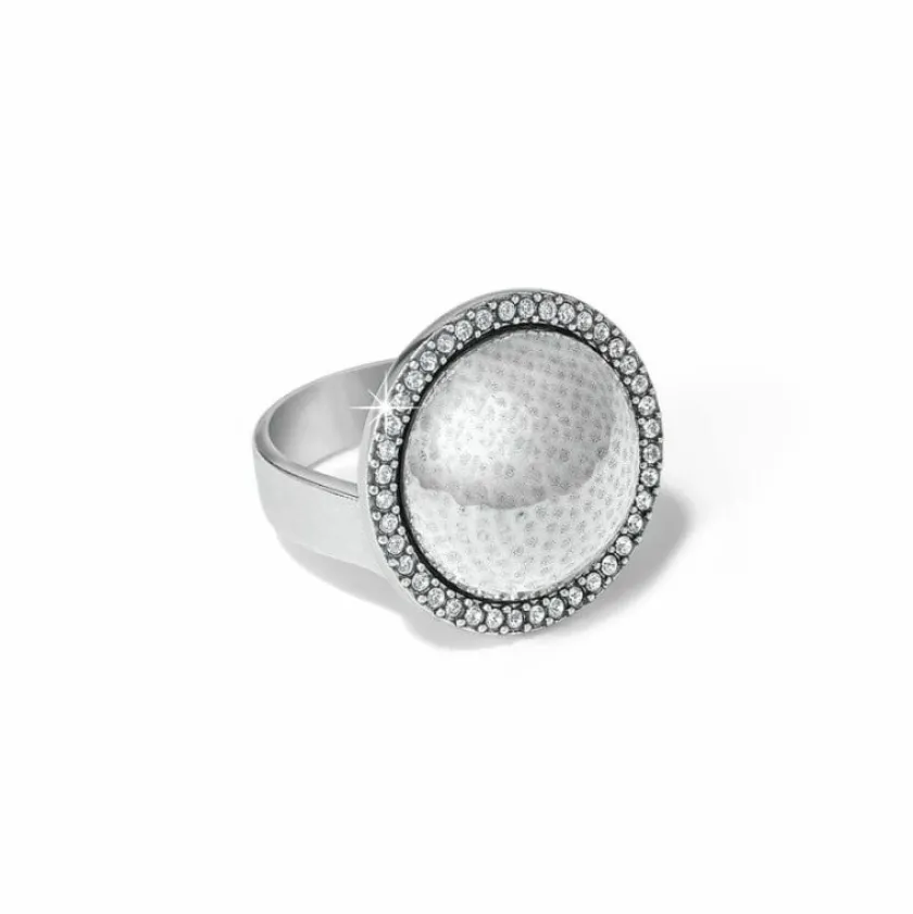 Brighton Meridian Geo Dew Domed Ring Silver Discount