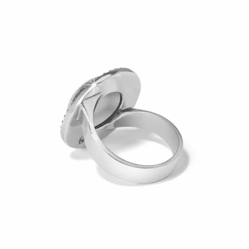 Brighton Meridian Geo Dew Domed Ring Silver Discount