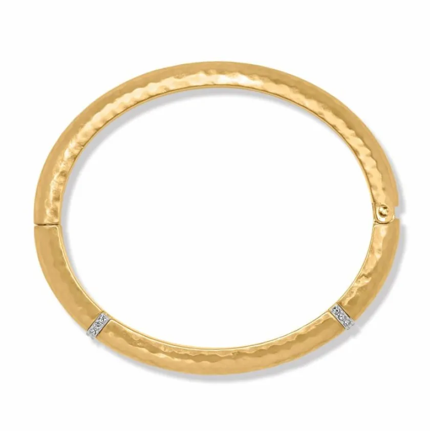 Brighton Meridian Geo Hinged Bangle Gold Fashion
