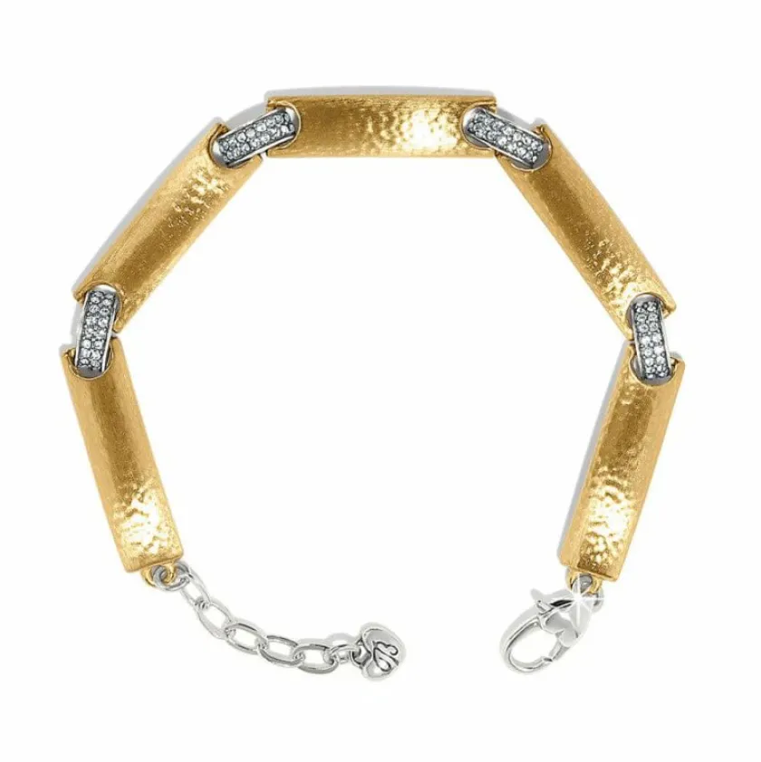 Brighton Meridian Geo Link Bracelet Gold Fashion