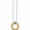 Brighton Meridian Geo Pendant Necklace Gold New