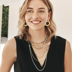 Brighton Meridian Geo Post Drop Earrings Gold Online