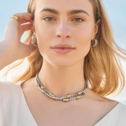 Brighton Meridian Geo Small Hoop Earrings Gold Sale