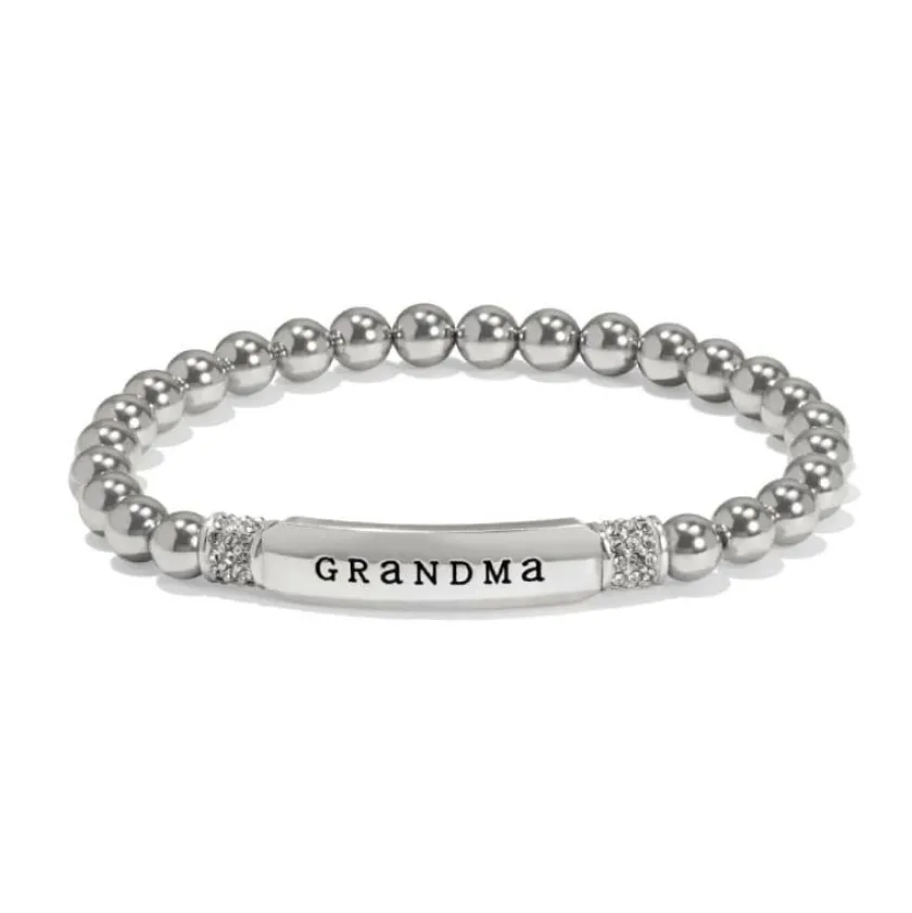 Brighton Meridian Grandma Petite Stretch Bracelet Silver Best