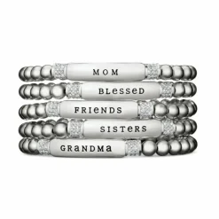 Brighton Meridian Grandma Petite Stretch Bracelet Silver Best