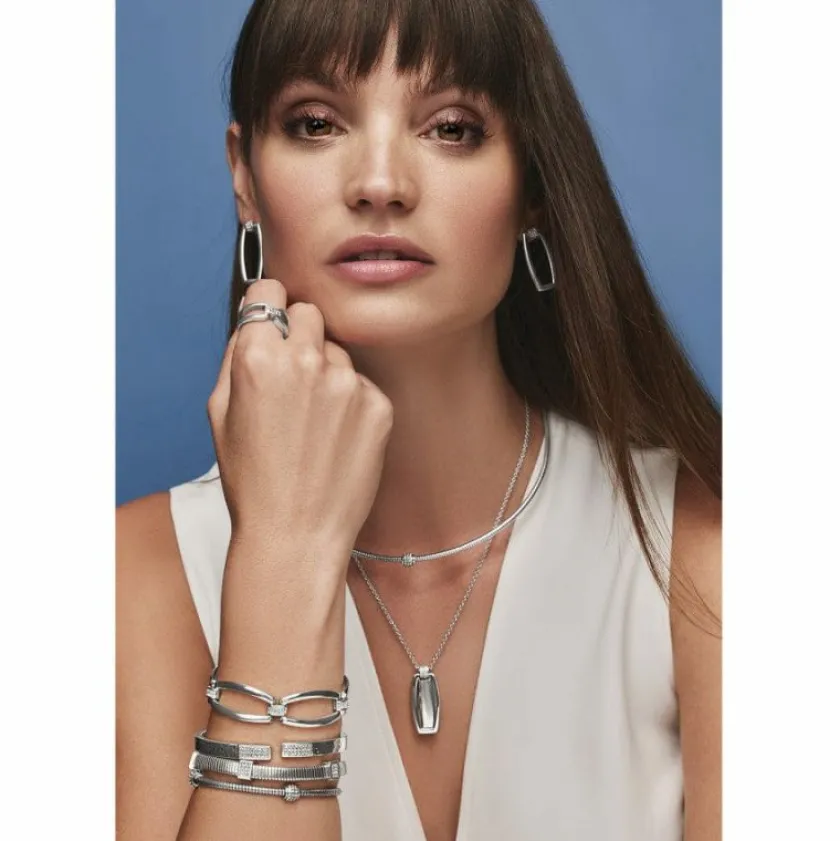 Brighton Meridian Linx Necklace Silver Sale