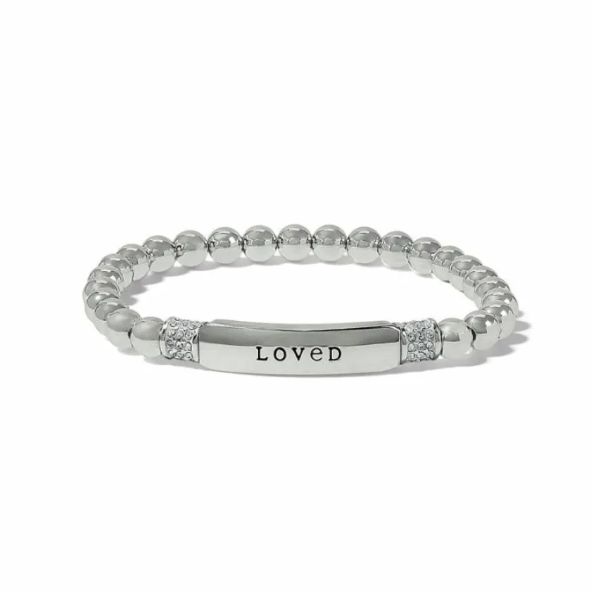Brighton Meridian Love Petite Stretch Bracelet Silver Best