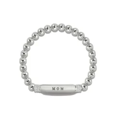 Brighton Meridian Mom Petite Stretch Bracelet Silver Best