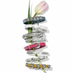 Brighton Meridian Mom Petite Stretch Bracelet Silver Best