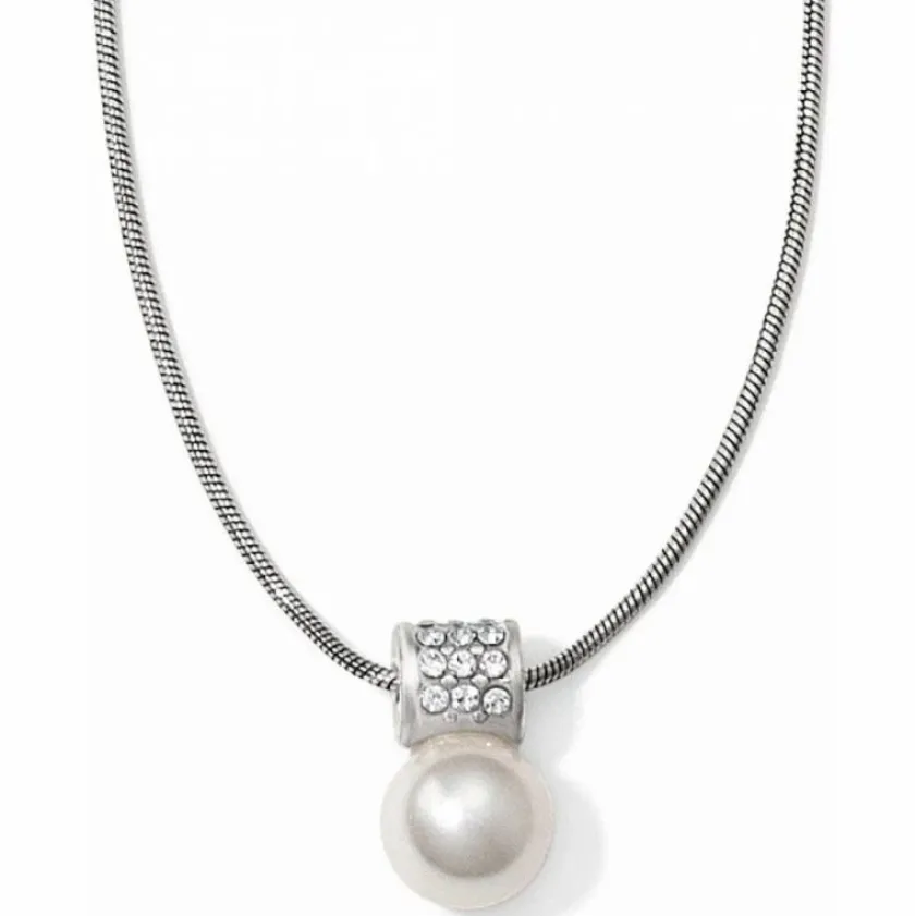 Brighton Meridian Petite Pearl Necklace Silver-White Online