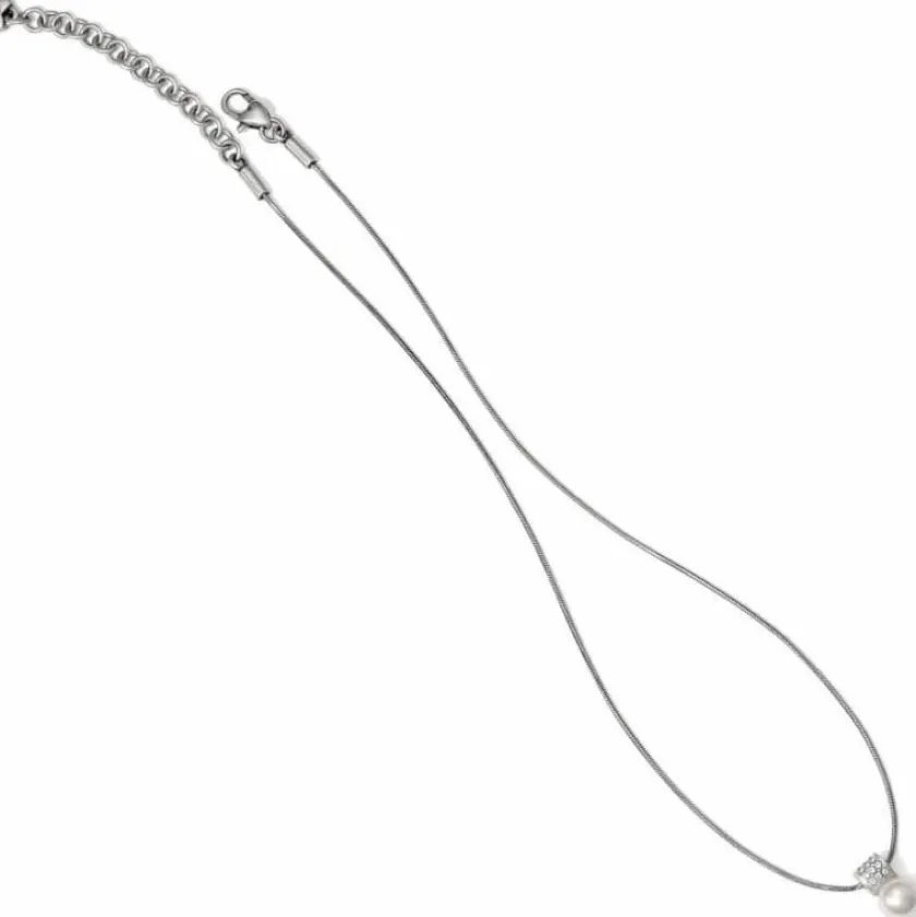 Brighton Meridian Petite Pearl Necklace Silver-White Online