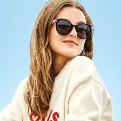 Brighton Meridian Petite Sunglasses Black New