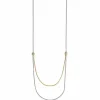 Brighton Meridian Petite Two Tone Double Necklace Silver-Gold Sale