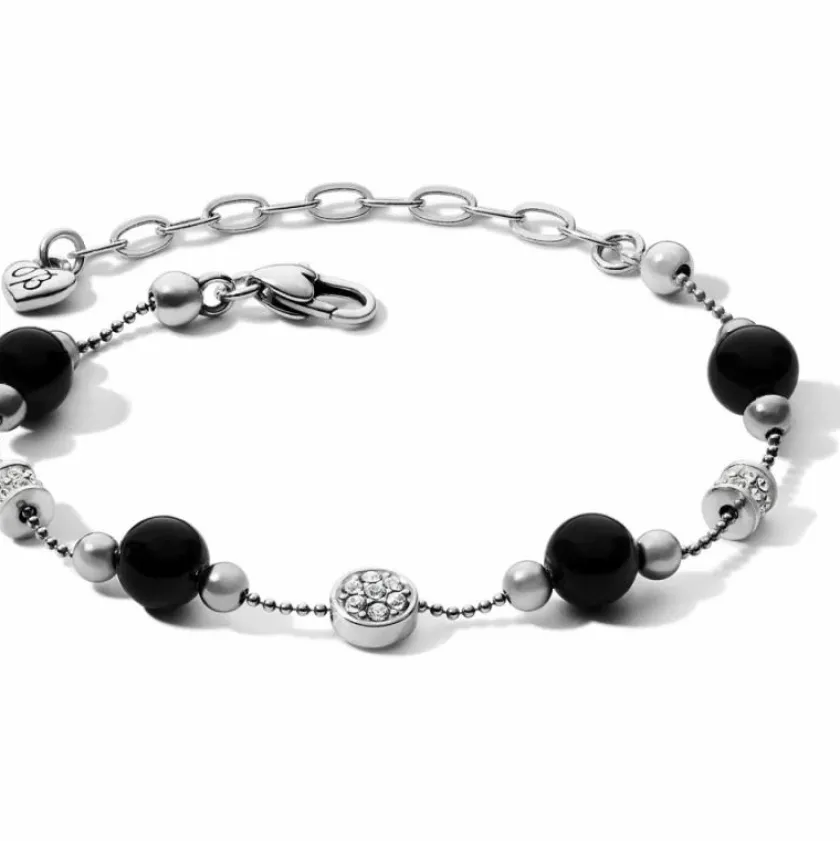 Brighton Meridian Prime Station Bracelet Silver-Black Hot