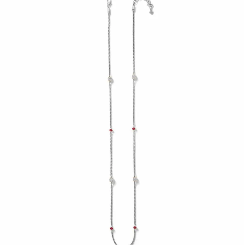 Brighton Meridian Red Two Tone Long Necklace Gold-Red Outlet