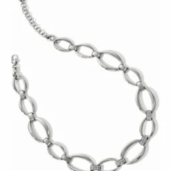 Brighton Meridian Swing Statement Necklace Silver Clearance