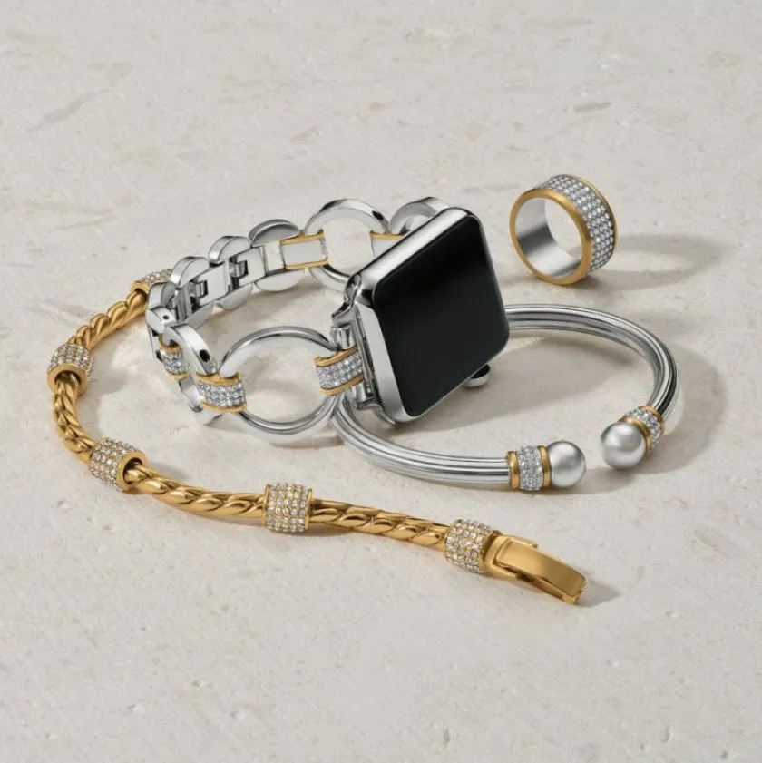 Brighton Meridian Tempo Watch Band Silver-Gold Sale