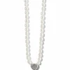 Brighton Meridian Zenith Heart Pearl Necklace Silver-Pearl Online