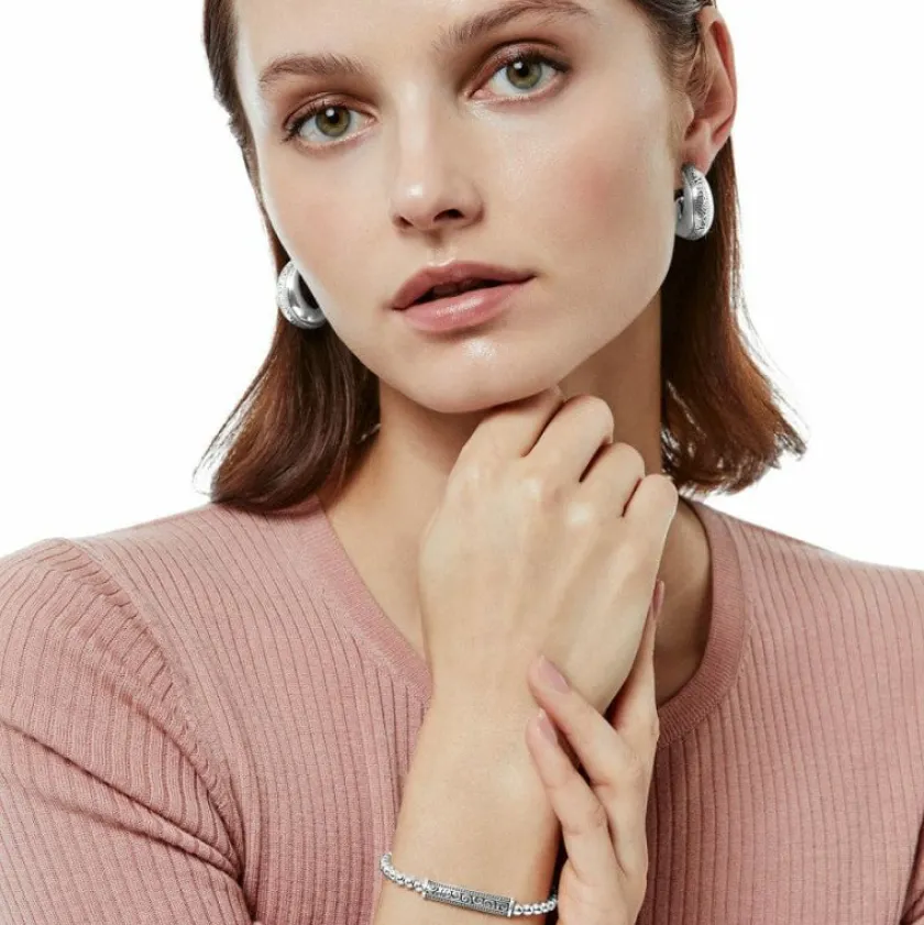 Brighton Mingle Adore Bar Soft Bracelet Silver Online