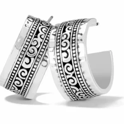 Brighton Mingle Adore Post Hoop Earrings Silver Clearance