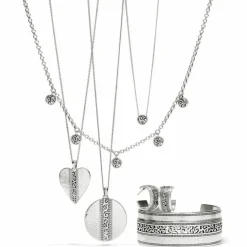 Brighton Mingle Adore Post Hoop Earrings Silver Clearance