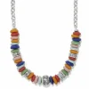 Brighton Mingle Medley Beaded Sphere Necklace Silver-Multi Online