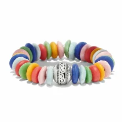 Brighton Mingle Medley Beaded Stretch Bracelet Silver-Multi Sale