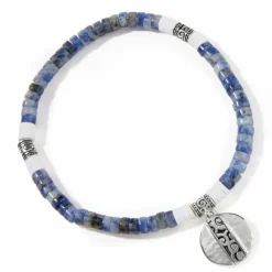 Brighton Mingle Shores Petite Stretch Bracelet Silver-Blue Online