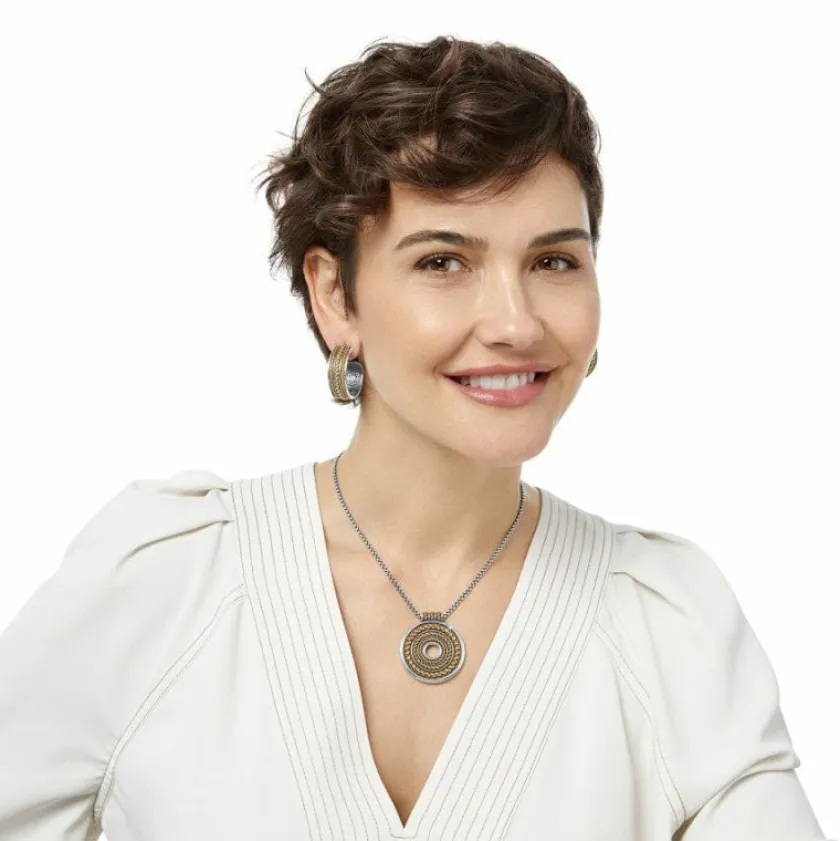 Brighton Monete Ring Necklace Silver-Gold Sale