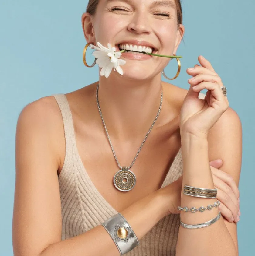 Brighton Monete Ring Necklace Silver-Gold Sale