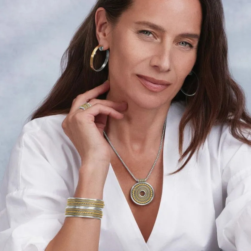 Brighton Monete Ring Necklace Silver-Gold Sale