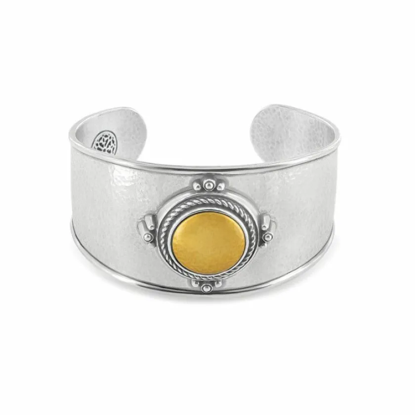 Brighton Monete Wide Cuff Bracelet Silver-Gold Best