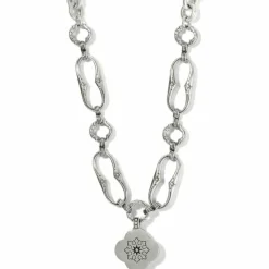 Brighton Mosaic Link Necklace Silver-Turquoise Best