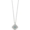 Brighton Mosaic Paseo Concho Necklace Silver-Blue Sale