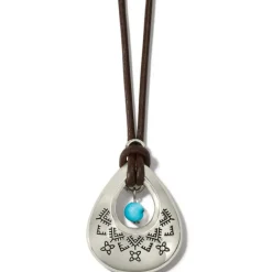 Brighton Mosaic Paseo Teardrop Necklace Silver Discount