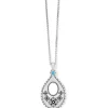 Brighton Mosaic Teardop Convertible Necklace Silver-Turquoise Sale