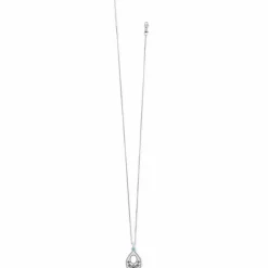 Brighton Mosaic Teardop Convertible Necklace Silver-Turquoise Sale