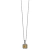 Brighton Mosaic Two Tone Mini Tile Necklace Silver-Gold New