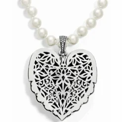 Brighton Mumtaz Pearl Necklace Silver-Pearl Online