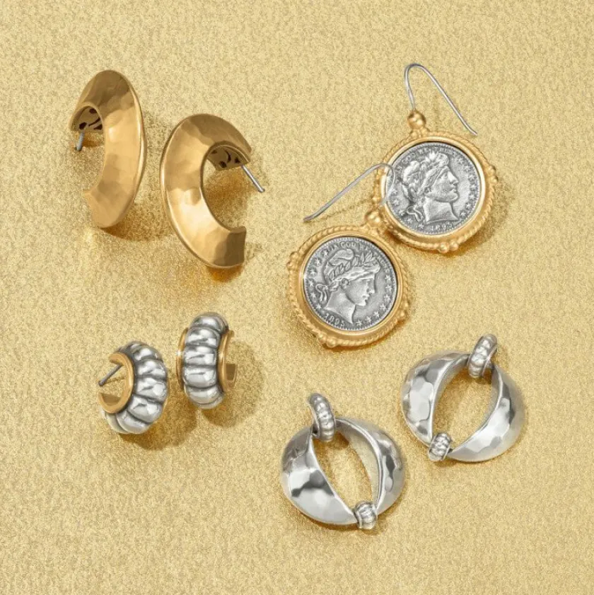 Brighton Mystic Moon Scallop Hoop Earrings Best