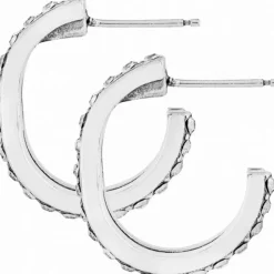 Brighton Neptune's Rings Medium Post Hoop Earrings Silver-Gold Clearance