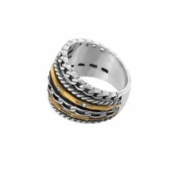 Brighton Neptune's Rings Multiple Row Ring Silver-Gold Hot