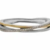 Brighton Neptune's Rings Narrow Hinged Bangle Silver-Gold Hot