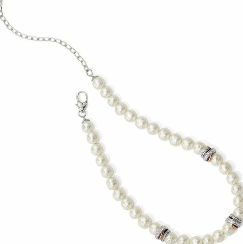 Brighton Neptune's Rings Pearl Short Necklace Cream Sale