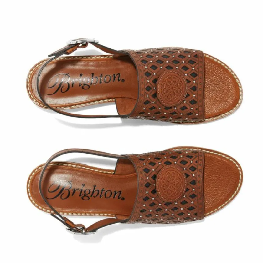 Brighton Nolita Flat Sandals Russet Best